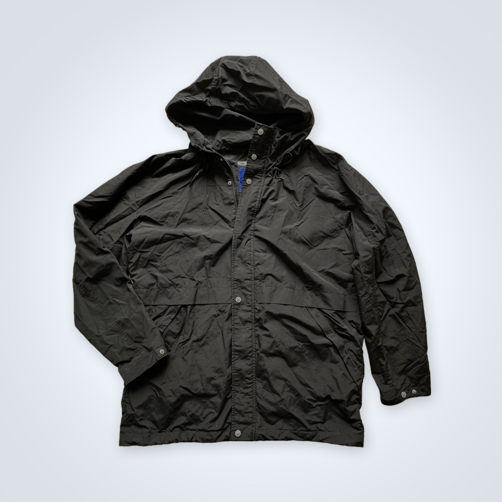 Zara Black dnwr Nylon oversized jacket back printed unisex Size S-M‎